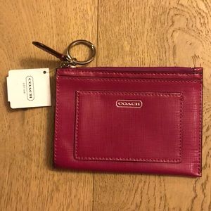 Coach patent leather medium skinny wallet